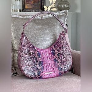 Brahmin Bekka Purse Pink Cobra Ombre Melbourne Leather Bag